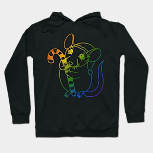 Candy Cane Cuddle (Rainbow Version) Hoodie